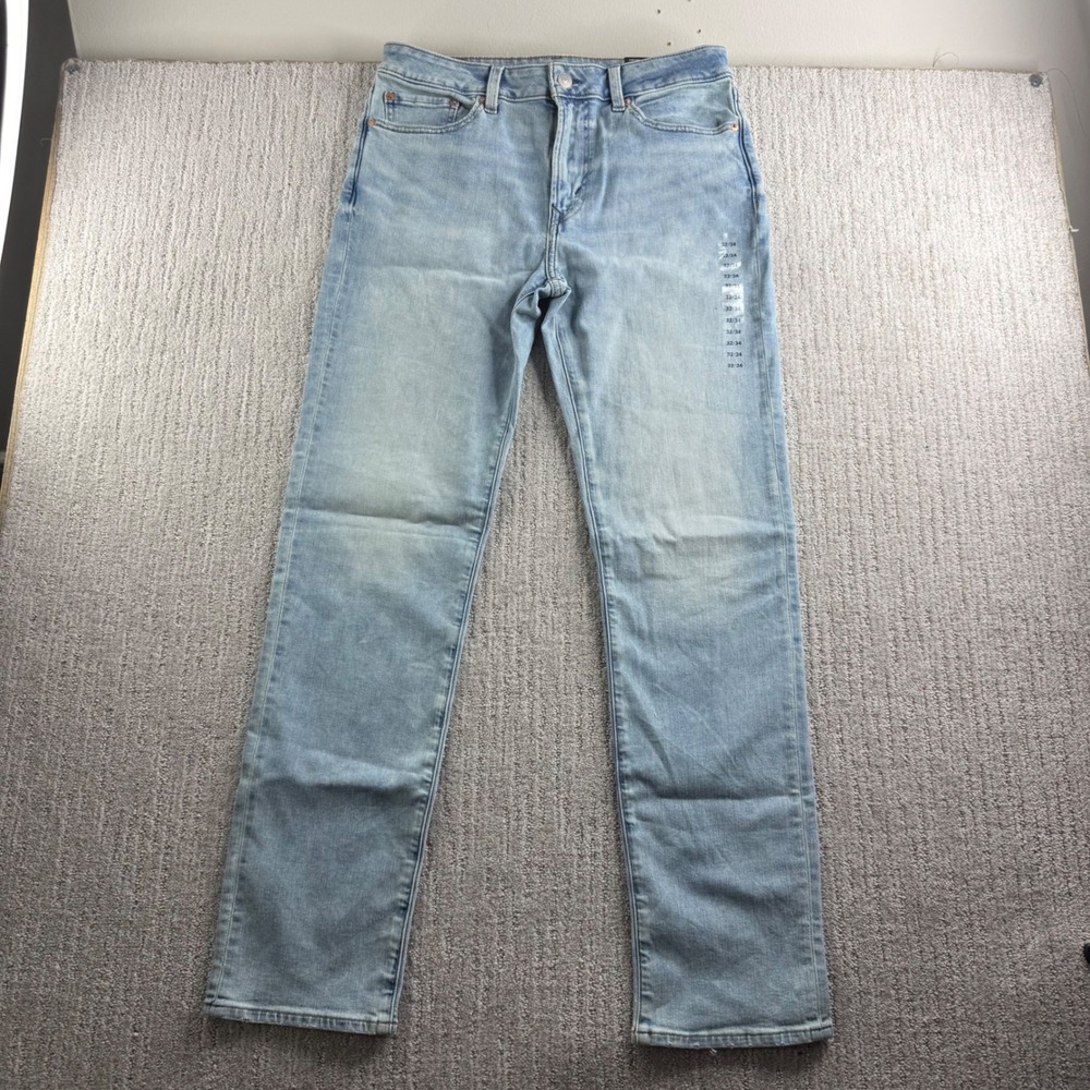 American Eagle Slim Straight AirFlex+ Light Wash Mens Jeans 32x34 New